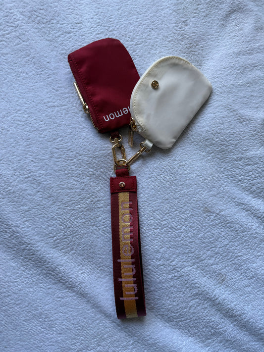 Lulu Keychain - Red + Gold